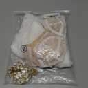 Women 2Pcs Lingerie Set Lace See-Through Sleeveless Camisoles High Waist Long Skirts with Chain Sleepwear (White, S)