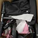 Knee Scooter with Disc Brake, Steerable Knee Walker for Adults,Foldable Rover Scooter for Broken Foot Injured Leg Crutch,Pink