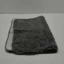 uxcell Bathroom Rug 35" x 24", Non Slip Machine Washable Bath Mat, Soft and Absorbent Chenille Bath Mat Rug for Bathroom, Bedroom, Kitchen, (Drak Grey)