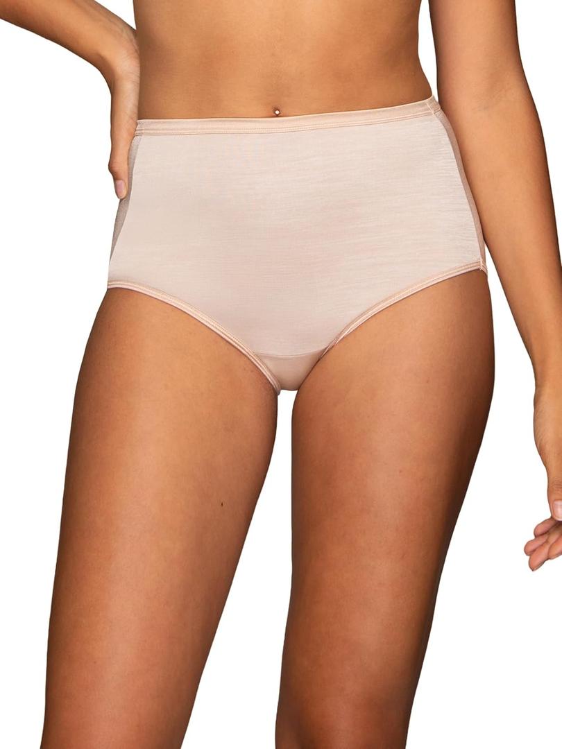 Vanity Fair Women's Illumination Brief Panties, Silky Stretch & Satin Trim (L)