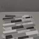 Art3d 12"x12" Peel and Stick Backsplash Tile for Kitchen, Marble Grey (6-Sheet) (Gray)