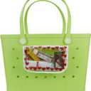Lightweight Extra large Rubber Beach Bag Small mini Tote Bag for Gym Waterproof medium Open Handbag for Pool Sports