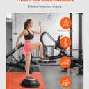 VEVOR Half Exercise Ball Trainer, 23/26 inch Balance Ball Trainer, 1500lbs Capacity Stability Ball, Yoga Ball with Resistance Bands & Foot Pump, Strength Fitness Ball for Home Gym Full Body Workout