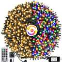 Christmas String Lights End-to-End Plug 8 Modes 108FT 300 LED IP55 Outdoor Waterproof UL Certificated Indoor Fairy Lights Garden Wedding Christma Trees Parties Decoration
