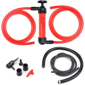 HORUSDY Multi-Use Siphon Fuel Transfer Pump Kit for Gas Oil and Liquids