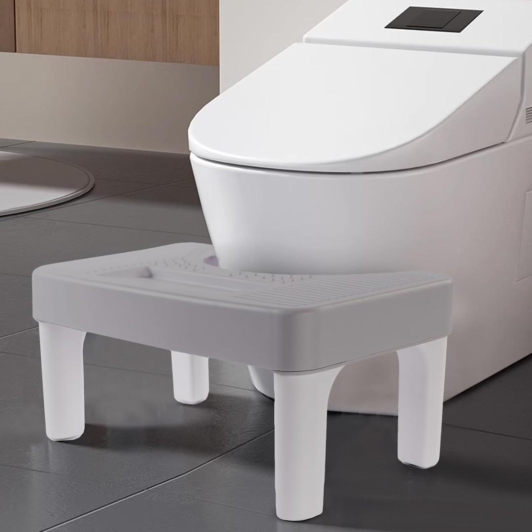 6.7 Inch Step Stool,Portable Plastic Foot Stool,Non-Slip Potty Stool for Bathroom