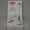 OXO Tot Bottle Brush with Nipple Cleaner and Stand  Gray, 2-Pack