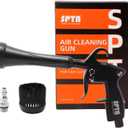 SPTA Car Cleaning Gun, Car Blow Gun Trumpet Head High Pressure Dryer Blow Gun, Car Cleaning Air Gun Kit, Vortex Air Cleaning Tool for Quickly Blasts Dirt and Dust from Surface