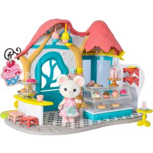 Honey Bee Acres Pastry Shop, Complete Set with Miniature Doll Figure, 35 Pieces , Ages 3+