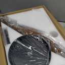 Ceiling Fans with Lights, 46 inch Modern Low Profile Ceiling Fan with Light and Remote App Control, Flush Mount, Quiet DC Reversible, Dim Led Ceiling Fan for Bedroom Kitchen Indoor/ Outdoor Patio Brown