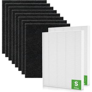 C545 Replacement Air Filters Compatible with Winix C545 Air Purifier, Ture Air Filter S, Part number 1712-0096-00 | 2522-0058-00,2 H13 True & 8 Activated Carbon Filters