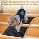 Non-Slip Dog Ramp, 4-Pack Low-Angle Pet Stair Ramp for Small Dogs & Cats for Any Staircase, Gentle Steps Stair Assist for Elderly, Injured Pets