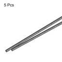 MECCANIXITY Carbon Fiber Rod, 2mm x 500mm for RC Plane DIY Tools Wing Tube Quadcopter Arm, Pack of 5