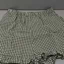 Aoulaydo Boxer Shorts for Women Pajama Gingham Shorts Casual Lounge Sleep Plaid Y2K Beach Bottoms for 2026 Summer, Large
