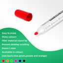 White Board Markers Dry Erase 36 Pack Bulk, 2 mm Fine Bullet Tip, Low-Odor Plant-Based Ink, 4 Colors for Classroom, Office & Home Use | Premium Dry Erase Marker Set