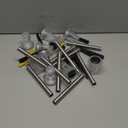 DenicMic Solar Lights Outdoor 10 Pack Waterproof 6000K Cold White LED Stainless Steel Stake Outside Lights for Yard Pathway Garden Driveway Walkway Landscape Path Lighting