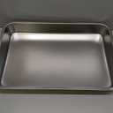 Low Entry Stainless Steel Cat Litter Box for Senior Cats, Extra Large Metal Shallow Litter Box, Easy Access Kitty Litter Pan, Easy Cleaning -23.62'' Lx 15.75'' W x 2.76'' H