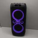 Karaoke Machine for Adults 24 Hour Non-Stop Big Party Speaker Bass Boost w/Double 8" Woofer Portable Bluetooth Speaker, 2 Wireless Microphone, DJ Mode/AC Power/Guitar Input