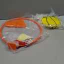 Silipull Silent Basketball and Hoop Set Soft Foam Indoor Basketball No Noise for Indoor Dribbling and Shooting Practice Ideal for Teens Adults(Yellow,Size 7)
