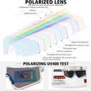 STORYCOAST Polarized Sports Sunglasses for Men Women,Driving Fishing Cycling Mountain Bike Sunglasses UV400 Protection