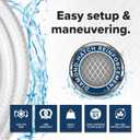 Camco TastePURE 25-Ft Water Hose - RV Drinking Water Hose Contains No Lead, No BPA & No Phthalate - Features Diamond-Hatch Reinforced PVC Design - 5/8 Inside Diameter, Made in the USA (22783)