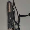 ZAVAREA Thermal Brush for Long Hair, 1.5 Inch Heated Round Curling Brush, 800M Negative Ions Ceramic Stylers for Less Frizz, 4 Temp Set, Dual Voltage for Travel, Easy Use Boosts Shine (Elegant Black)