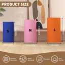 Cylinder Covers Set of 3, Cylinder Stand Covers for Parties,Round Pedestal Stand Covers for Cylinder Stands for Wedding Party Birthday Display(Cylinder Stands Not Included) (Dark Blue Deep Pink Orange, S+M+L)