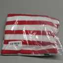 Saodimallsu Womens Striped Cardigan Sweaters V Neck Button Down Long Sleeve Open Front Ribbed Knit Outerwear, Small Red