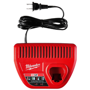 Milwaukee Genuine OEM 48-59-2401 M12 Lithium Ion 12 Volt Battery Charger w/LED Indicating, Red