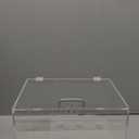 Acrylic Ice Cream Cone Holder 9 Holes Clear Waffle Cone Cabinet Transparent Ice Cream Display Case Stand for Bakeries Coffee Shops Dessert Shops(11.81 x 8.66 x 8.66 Inches)