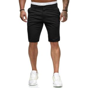 HUNGSON Men's Casual Shorts Lightweight Golf Shorts with 4 Pockets Stretch Quick Dry Comfy Work Shorts (Black)