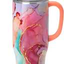 Swiglife 40oz Mega Mug, 40 oz Tumbler with Handle and Straw, Cup Holder Friendly, Dishwasher Safe, Extra Large Insulated Tumbler, Stainless Steel (Dreamsicle)