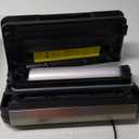 95kPa Vacuum Sealer Machine with AquaLock Technology, for Moist Seals, 2X Seal & 130W, Fully Automatic Food Sealer, Built-In Cutter, Bag Storage & Hose, Precision Sealing, 2 Bag Rolls,Stainless Steel