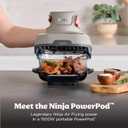 Ninja Crispi 4-in-1 Glass Air Fryer | 450F | Non-Toxic | 4QT & 6-Cup Glass Containers w/Lids | Microwave, Freezer, Dishwasher Safe | Max Crisp, Air Fry, Bake, Recrisp | Stone | FN101ST