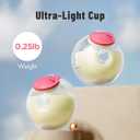 Phanpy Wearable Breast Pump Milk Collector Cup S2, Original Phanpy Breast Pump Replacement Accessories, 24 mm Flange and 20mm Insert Included, 12 oz / 360 ml, 2 Piece