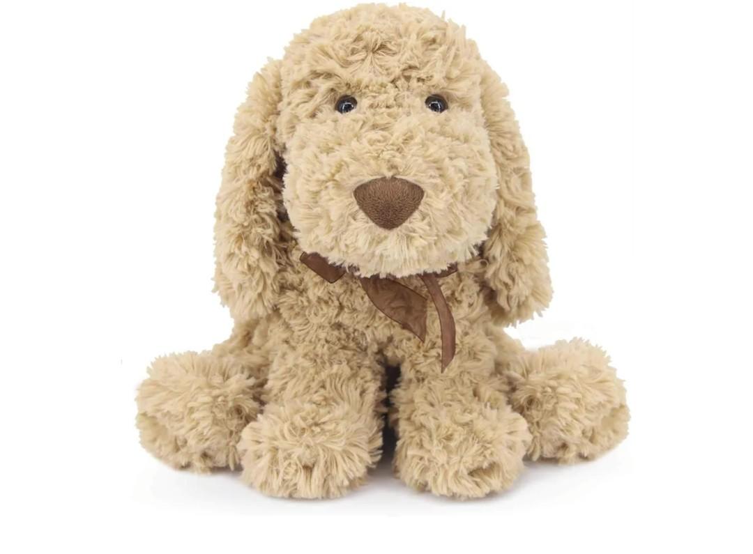 WEIGEDU Poodle Puppy Goldendoodle Stuffed Animal, Adorable Toy Dog Labradoodle Plush for Kids Boys Girls Birthday Easter Nursery Bedtime Gift, 11.8“ Golden