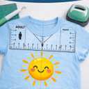 Vowlove T-Shirt Ruler for Precise Alignment, Center & Left Chest Placement Tool for Shirt Making, Compatible with Cricut, Heat Press, HTV, Vinyl, DTF, Sublimation
