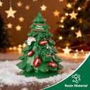2 x Football Christmas Tree Ornament, Decorative Resin Tree with Merry Christmas Sign, 4.3 x 2.7 inches