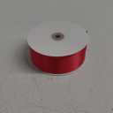 LIUYAXI Hot Red Double Faced Satin Ribbon, 2" X Continuous 50 Yards, Fabric Ribbon Use for Bows Bouquet,Christmas Gift Wrapping,Floral Arrangement