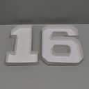 16 Set Cardboard Number for Charcuterie 10.2'' Fillable Tray Charcuterie Paper Box for 16th Birthday Anniversary Party Decorations Chocolate Candy Cupcake Container
