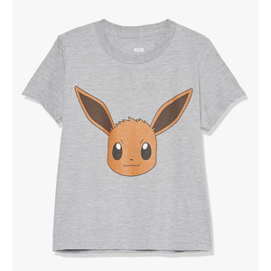Pokemon Kids Eevee Face Boys Short Sleeve Tee Shirt Extra Small