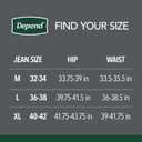 Depend Washable Adult Incontinence Underwear for Men, Reusable, Light Absorbency, Medium, Black, 1 Count (Medium)