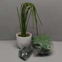 Der Rose 28" Fake Plants Large Artificial Monstera Faux Potted Plants Indoor Tall Tree for Living Room Decor (White)
