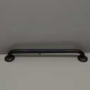 20" Bathroom Anti-Slip Grab bar, Bathtub Textured Shower Bar, Home Saftey Armrest, Toilet Hand Rail, Oil Rubber Bronze Finish (BL)