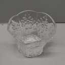 Vintage Gold Bathroom Vanity Light Fixture, 3-Light with Rose Pattern Crystal Glass Shade, Retro Brushed Gold Finish