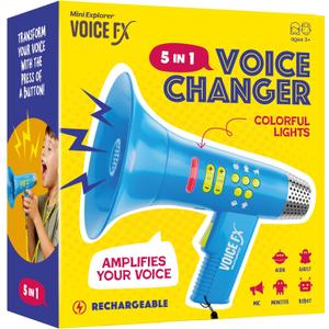 Mini Explorer Voice Changer for Kids - Gifts for Kids - Voice Changing Device for Boys & Girls Ages 3-8+ Olds Birthday Gifts for 3, 4, 5, 7, 8 Year Old Boy - Toys Gift Ideas for Kid, Toddler
