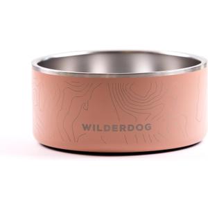 Widlerdog Stainless Steel Dog Bowl with Extra Durable Kitchen-Grade BPA-Free Stainless Steel with Non-Slip Rubber Ringed Bottom (Rose, 64 oz)