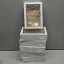 6 Pack 5 x 6 Inches Shadow Box Frame, Bulk Picture Frame, Small Wood Memory Display Case Boxes for Photos, Dried Flowers, DIY Craft, White