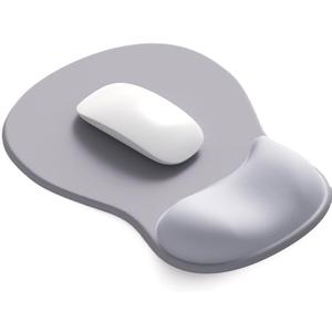 ErgoComfort Gel Wrist Rest Mouse Pad-Ergonomic Office Mousepad with Wrist Support-Non-Slip, Design Desk Accessories Mat for Home&Game Decor (03Silver Surge)