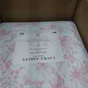 Laura Ashley - Twin Comforter Set, Reversible Cotton Bedding for Year Round Use, 2 Piece Coquette Bed Set with Matching Pillowcase (Delphine Mauve Pink)